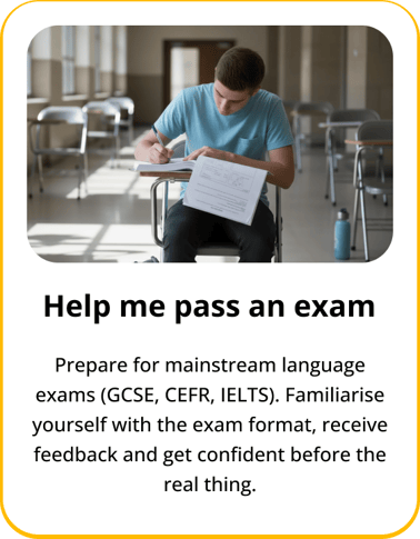 Help Me Pass An Exam (Card)