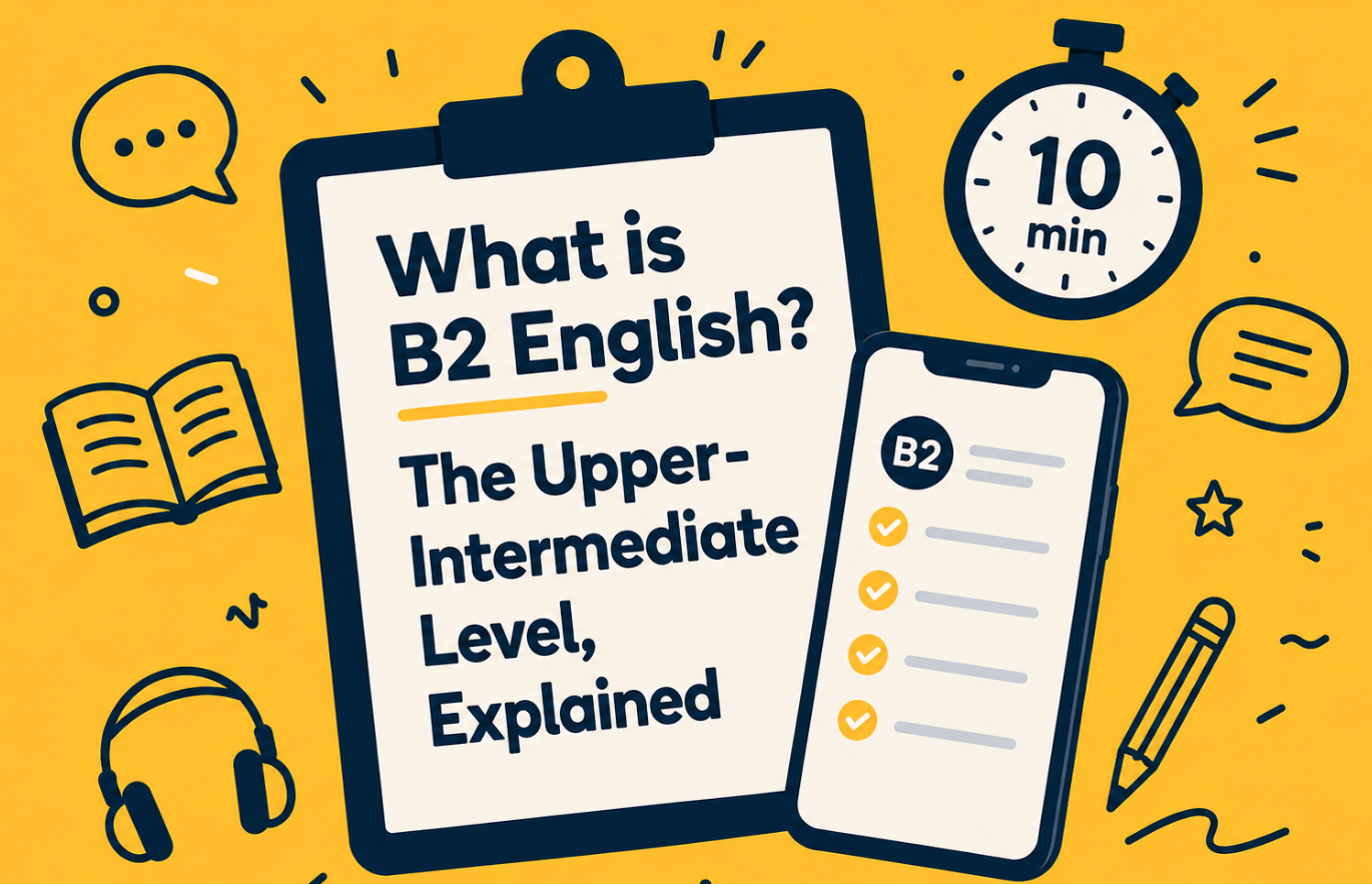 What is B2 English? The Upper-Intermediate Level, Explained