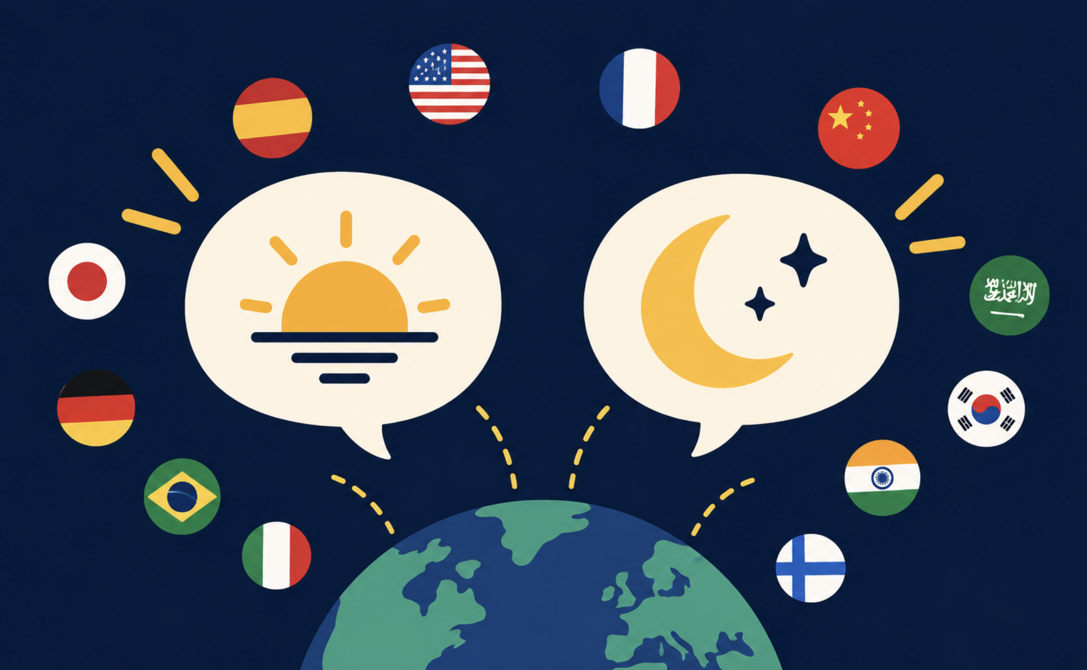 “Good evening” and “good night” in 25 languages: how to say each one, and when to use which