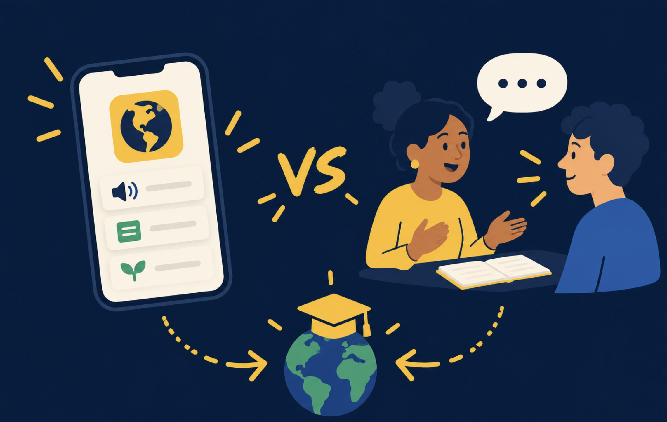 Language app vs tutor: which one actually gets you fluent?