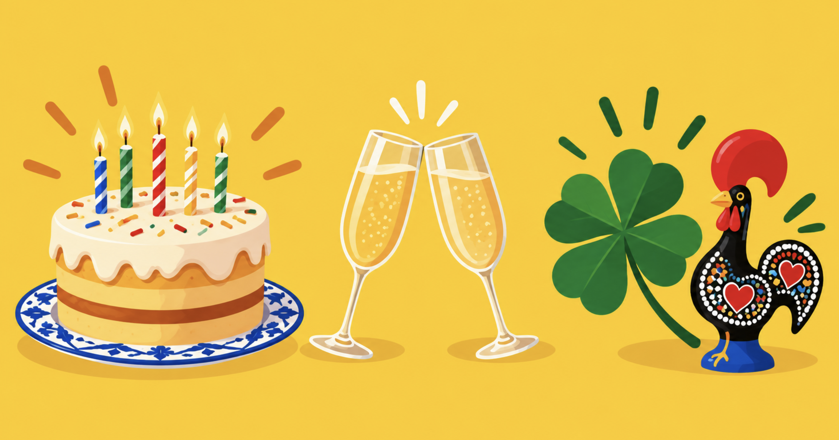 Happy birthday in Portuguese: plus congratulations and good luck